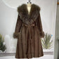 🎁2026 New Arrivals 60% OFF💥Women's Leopard Print Fluffy Faux Fur Coat with Belt🔥🔥