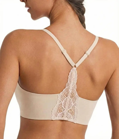 Lace Racerback Jelly Deep V Bra