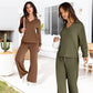 ☁️50% OFF!👍Women's 2 Piece Sets Outfits Casual Long Sleeve Sweatsuits Sets