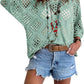 🔥Hot Sale-Womens Bohemian-Inspired Beige Crochet Top with V-Neck