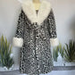 🎁2026 New Arrivals 60% OFF💥Women's Leopard Print Fluffy Faux Fur Coat with Belt🔥🔥