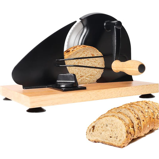 Manual Bread Slicer | Metal Guide & Adjustable Thickness