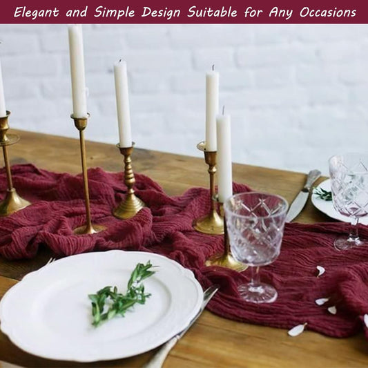 Cheesecloth Table Runner