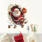 🎄🎁Meet Christmas 50% OFF💥Santa Claus Breakthrough Wall Sticker