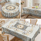Waterproof Floral Print Tablecloth for Dining & Parties