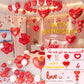 52PCS Valentine’s Day Heart Balloons Set