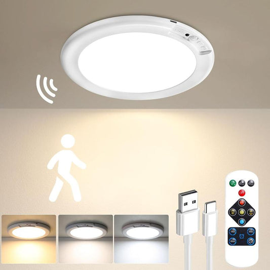 Magnetic Motion Sensor Ceiling Light with Remote