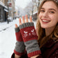 🐱 Cute Women’s Knitted Cat Gloves — For Warm Hands & Free Fingers🧶