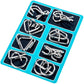 🔥Last Day Promotion 50% OFF🧠🔠Metal Puzzle Ring Eight-Piece Blue Version Brain Teasers