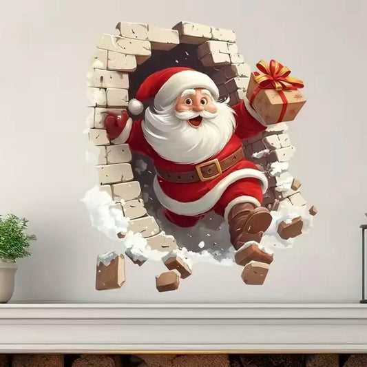 🎄🎁Meet Christmas 50% OFF💥Santa Claus Breakthrough Wall Sticker
