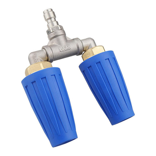 🚿 Stainless Steel Turbo Nozzle 🌟 – Perfect for terraces, cars, and facades 🏡🚗