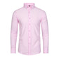 Men's Silky Wrinkle Resistant Solid Color Stretch Shirt