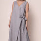 Women's Loose Tie Waist Sleeveless Dress