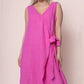 Women's Loose Tie Waist Sleeveless Dress