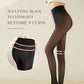 Women's Fleece Lined Tights Fake Translucent Warm Thermal Pantyhose