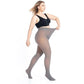 Women's Fleece Lined Tights Fake Translucent Warm Thermal Pantyhose