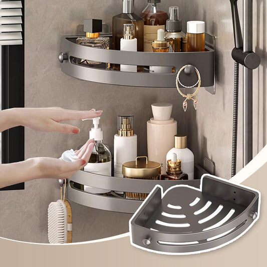 🚿🔥 Corner Shower Storage Rack - Space-Saving & Easy to Install, Perfect for Organizing Toiletries ✨