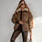 🔥Free Shipping✈️Women’s Stylish Short Down Jacket With Fluffy Collar