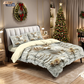 🎄 50% OFF NOW! ✨ Festive Christmas 3-Piece Duvet Cover Set - Soft Brushed Polyester with Holiday Patterns for Cozy Seasonal Decor 🛏️❤️