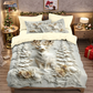 🎄 50% OFF NOW! ✨ Festive Christmas 3-Piece Duvet Cover Set - Soft Brushed Polyester with Holiday Patterns for Cozy Seasonal Decor 🛏️❤️