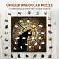 Stained Glass Cat Wooden Puzzle