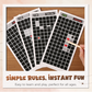 Interactive Minesweeper Scratch-Off Game Set