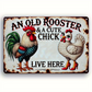 Vintage Chicken Coop Metal Tin Sign