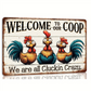 Vintage Chicken Coop Metal Tin Sign