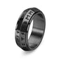 Titanium Steel Viking Rune Rotating Ring
