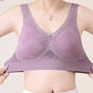 High-Support Wireless Lace Bra for Women