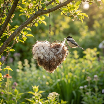 Handmade Bird Nesting Heart