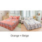 🛏️Two-layer three-piece set with lotus motif lace bedspread and pillowcases