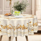 Waterproof Gold Rose Tablecloth