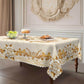 Waterproof Gold Rose Tablecloth