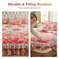 💐Multi-Size 3-Piece Floral Ruffled Bed Skirt Set