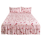 💐Multi-Size 3-Piece Floral Ruffled Bed Skirt Set