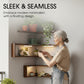 Rustic Wood Corner Wall Shelf