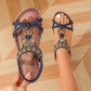 Women's Bohemian Beaded Flat Sandals