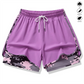 🔥 50% OFF NOW! 🏃‍♀️ 2-in-1 Athletic Shorts – Breathable, Camo Liner & Pockets for Women ✨