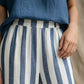 Striped Resort Style Two-Piece Lounge Set for Women