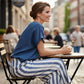 Striped Resort Style Two-Piece Lounge Set for Women