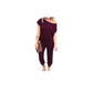 Women's Casual Off Shoulder Short Sleeve Jumpsuit