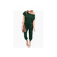 Women's Casual Off Shoulder Short Sleeve Jumpsuit