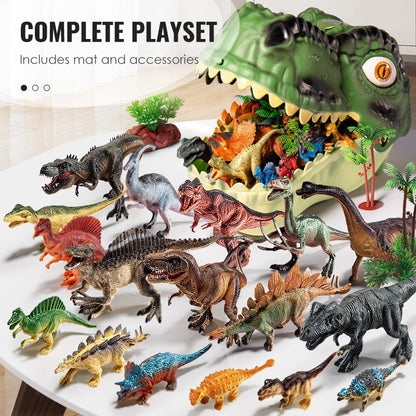 🦖 50% OFF! ✨ Kids Fun & Educational Dinosaur Toy Kit – Lifelike Figures, Tear-Resistant Waterproof Rubber & T-Rex Storage Box – Spark Imagination & Learning for Ages 3-6 🦕