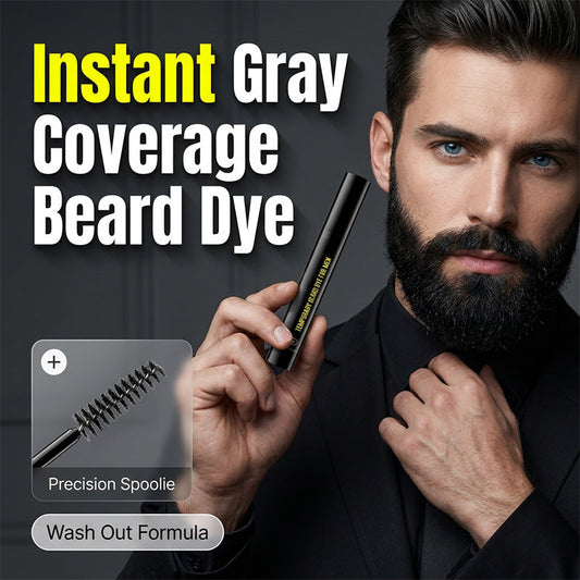 ⏳Time-Limited Special⏰🖍️Instant Gray Beard Dye – Fuller & Bolder Look, Portable Touch-Up Wand