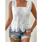 🎉 2026 Sale — Over 50,000 Sold! 💝 Women's Elegant Square Neck Lace Tank Top