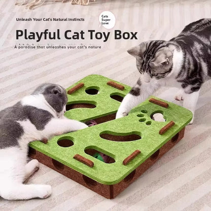 Interactive Felt Maze Toy for Cats