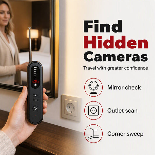 🛡️ 50% OFF NOW! 🔍 Anti-Spy Camera & GPS Detector – Portable, Sensitive & Easy-Scan – Find Hidden Cameras & Trackers Anywhere 📡