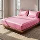 ⏳Time-Limited Special⏰Silky Satin Striped Fitted Sheet Set