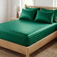 ⏳Time-Limited Special⏰Silky Satin Striped Fitted Sheet Set
